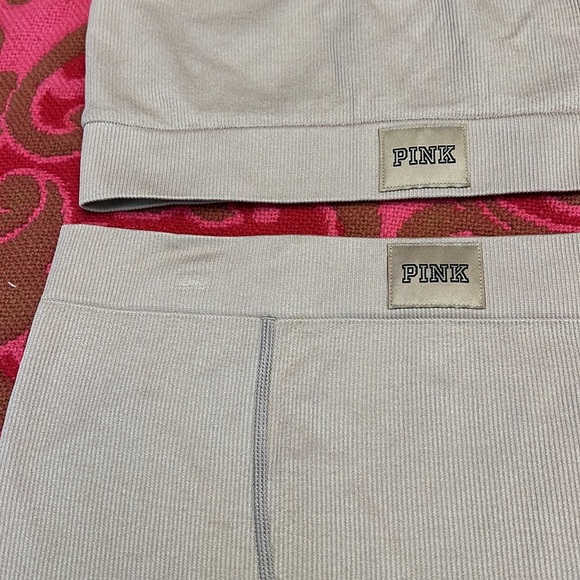 PINK VICTORIAS SECRET ACTIVE SET TAN SIZE SMALL - Picture 7 of 16
